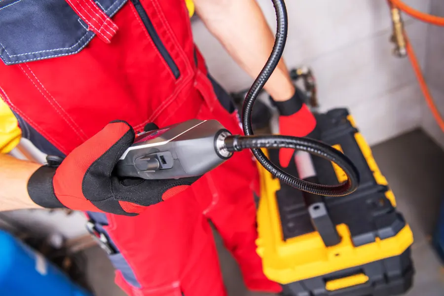 Caméra flexible utilisée pour inspecter une conduite